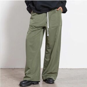 NWT LOCAL EUROPEAN Olive Green Parachute Pants